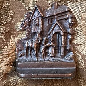 Vintage Bronze Book end